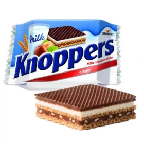 KNOPPERS TÖLTÖTT OSTYA 25G