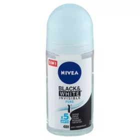 NIVEA DEO GOLYÓS BLACK&WHITE INVISIBLE  PURE 50ML