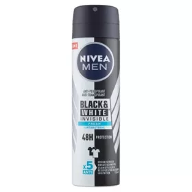 NIVEA MEN DEO SPRAY INVISIBLE BLACK&WHITE FRESH 150ML
