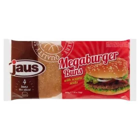 JAUS HAMBURGER ZSEMLE SZEZÁMOS MEGA 4DB 300G