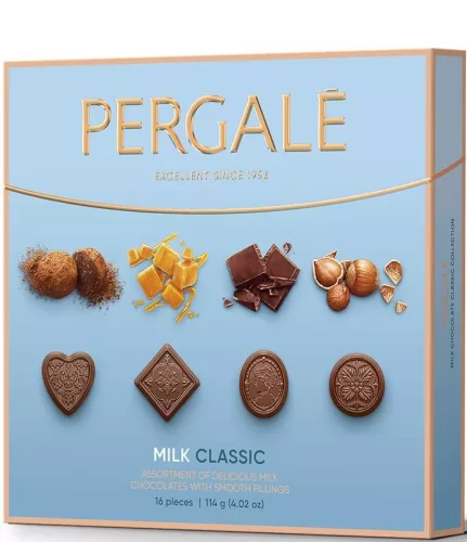 PERGALÉ DESSZERT TEJCSOKOLÁDÉ VÁLOGATÁS 114G