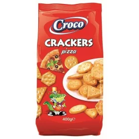 CROCO CRACKERS PIZZÁS 400G