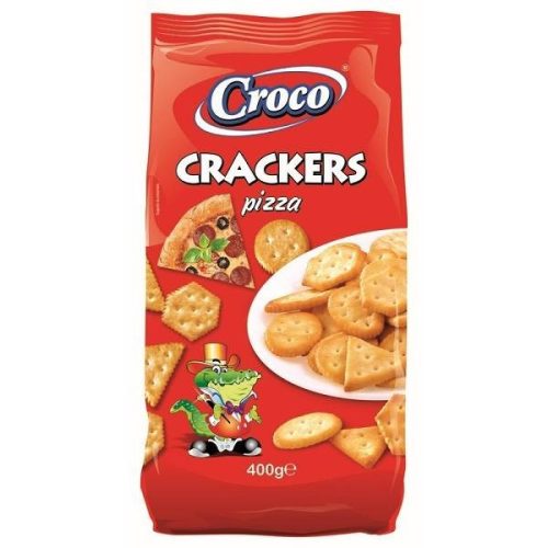CROCO CRACKERS PIZZÁS 400G