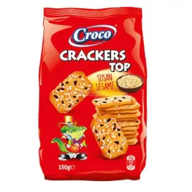 CROCO CRACKERS SZEZÁMMAG 150G