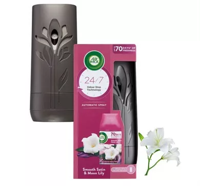 AIRWICK FRESHMATIC AUTOMATA LÉGFR.KÉSZÜLÉK+UT.BÁRSONY SZATÉN 250ML