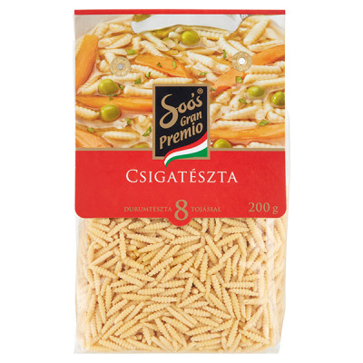 SOÓS TÉSZTA CSIGA DURUM 8T 200G