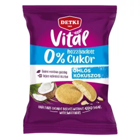 DETKI KEKSZ OMLÓS HOZZÁADOTT CUKOR NÉLKÜL KÓKUSZOS 180G
