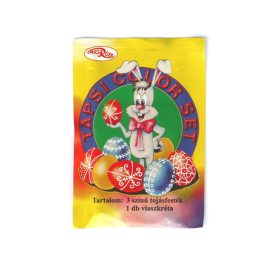 (HÚSV) TAPSI COLOR TOJÁSFESTÉK 3SZÍN 1 VIASZKRÉTA 1CS