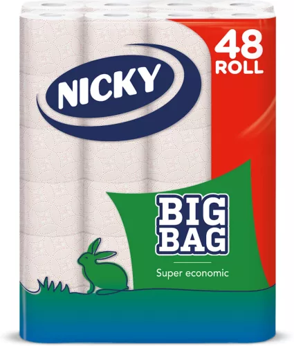 NICKY BIG BAG WC PAPÍR 2RÉTEGŰ 48TEK