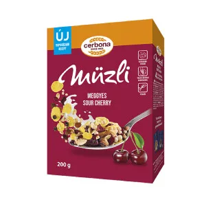 CERBONA MÜZLI MEGGY DOBOZOS 200G