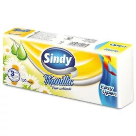 SINDY PAPÍR ZSEBKENDŐ KAMILLA 3R 100DB