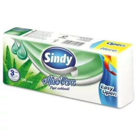SINDY PAPÍR ZSEBKENDŐ ALOE 3R 100DB