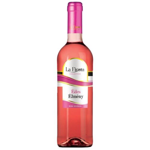 LA FIESTA ÉDES ÉLMÉNY BOR ROSÉ ÉDES 10% 750ML+ÜVEG