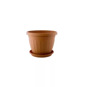 VENECIA VIRÁGCSERÉP+ALÁTÉT TERRA 14CM 1DB