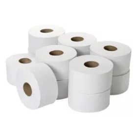WC PAPÍR IPARI FEHÉR 19CM 2RÉTEGŰ 12TEK