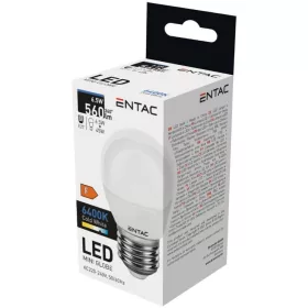 ENTAC IZZÓ LED MINI GLOBE 6,5W CW E27 6400K 1DB