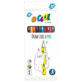   COOL BY VICTORIA SZÍNES CERUZA HÁROMSZÖGLETŰ 12 SZÍN 1CS