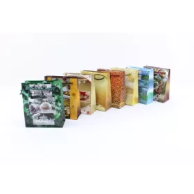 AJÁNDÉKTASAK LAKK KICSI 110X130X50MM VEGYES MINTA 1DB