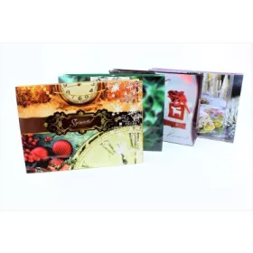 AJÁNDÉKTASAK LAKK ÓRIÁS B 490X350X125MM VEGYES MINTA 1DB