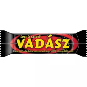 VADÁSZ CSOKOLÁDÉ SZELET ÉDES-KESERŰ ÉTCSOKOLÁDÉ 25G