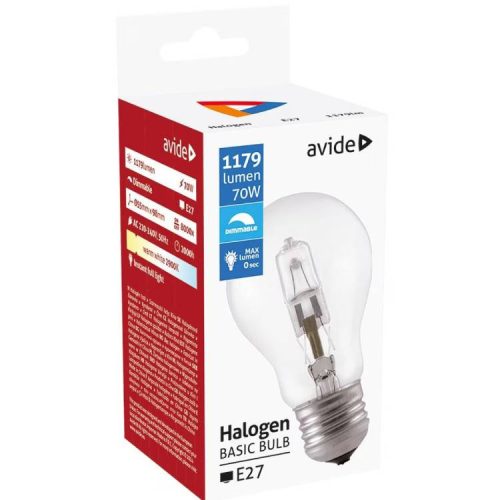AVIDE IZZÓ HALOGÉN 70W E27 2000H 1DB