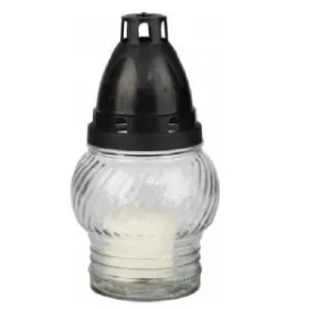 MÉCSES ÜVEG LA-72K MŰANYAG TETŐ FEHÉR 14CM 25G 1DB