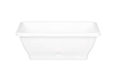 VIRÁGLÁDA+ALÁTÉT FEHÉR 40CM 6L 1DB