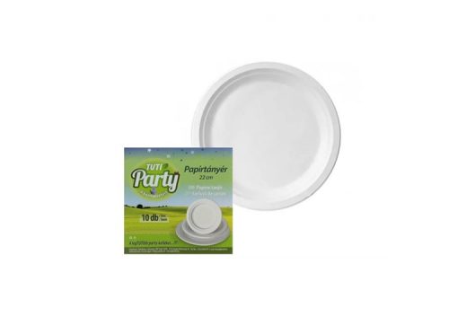 TUTI PAPÍRTÁNYÉR 22CM 10DB