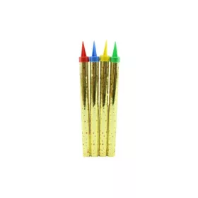 TORTAGYERTYA SZÍNES 12CM 4DB