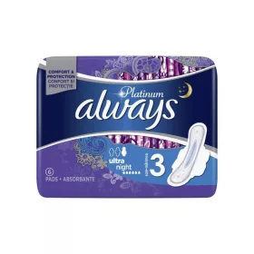 ALWAYS PLATINUM EGÉSZSÉGÜGYI BETÉT NIGHT 6DB