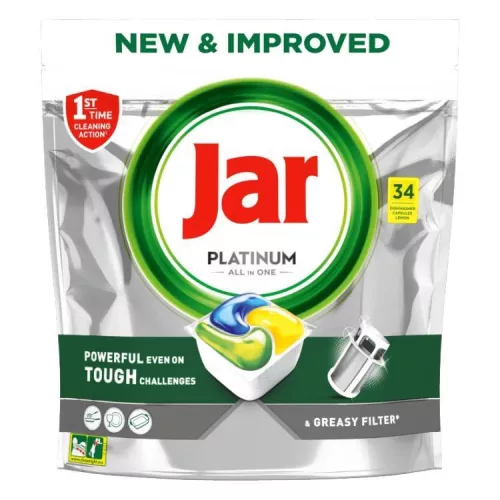 JAR PLATINUM MOSOGATÓGÉP KAPSZULA CITROM 34DB