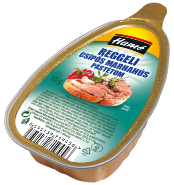 HAMÉ PÁSTÉTOM REGGELI CSÍPŐS MARHAHÚS 105G