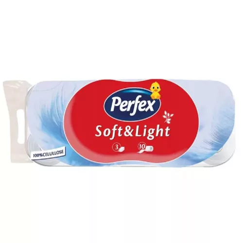PERFEX SOFT&LIGHT WC PAPÍR 3RÉTEG 10TEK