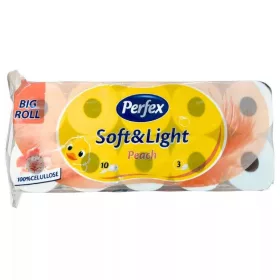 PERFEX SOFT&LIGHT WC PAPÍR BARACK 3RÉTEGŰ 10TEK