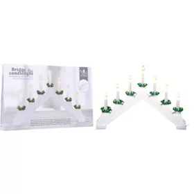 (KAR) KARÁCSONYI GYERTYAPIRAMIS 7LED 41CM 1DB