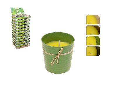GYERTYA CITRONELLA FÉM KASPÓBAN 1DB