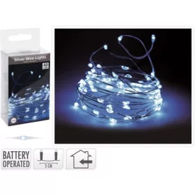 (KAR) KARÁCSONYI FÉNYHUZAL FEHÉR 40LED AX9701020 1DB