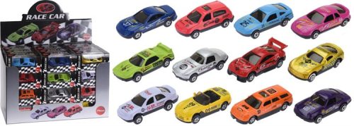 AUTÓ FÉM RACE CAR 7,5CM 1DB