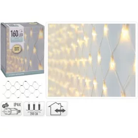 (KAR) KARÁCSONYI FÜZÉR KÜLTÉRI HÁLÓ 160LED 2X1M 1DB