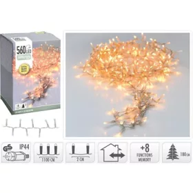   (KAR) KARÁCSONYI FÜZÉR KÜLTÉRI 560LED 11+3M WARMWHITE 1DB