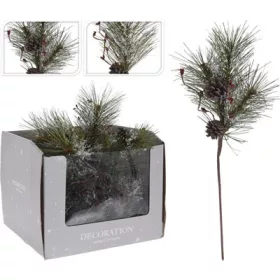 (KAR) KARÁCSONYI DÍSZ FENYŐÁG 26CM 26CM 1DB