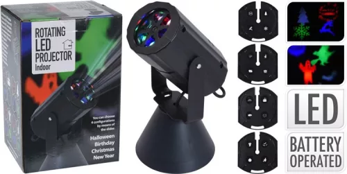 (KAR) KARÁCSONYI PROJEKTOR LED-ES  4FÉLE MINTA 1DB