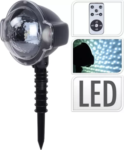 (KAR) KARÁCSONYI PROJEKTOR LED HÓESÉS 1DB