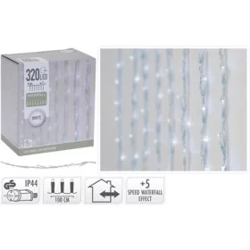 (KAR) KARÁCSONYI FÜGGÖNY KÜLTÉRI WHITE 320LED 1X2M 1DB
