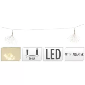 (KAR) KARÁCSONYI FÜZÉR DEKOR WARM 6X25LED 1DB