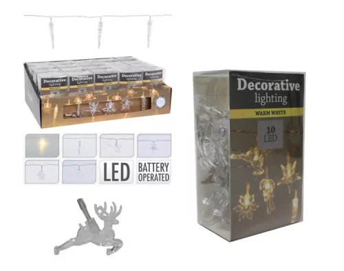 (KAR) KARÁCSONYI FÉNYFÜZÉR 10LED AXS500840 1DB