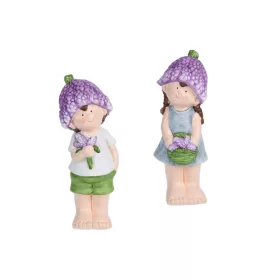 FIGURA FIÚ/LÁNY LEVENDULA 26CM 1DB