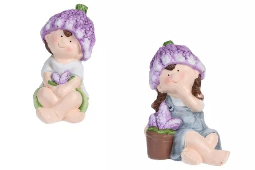 FIGURA FIÚ/LÁNY ÜLŐ LEVENDULA 1DB