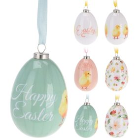 (HÚSV) HÚSVÉTI TOJÁS FÜGGŐDÍSZ CSIBE 6CM 2DB 1DB