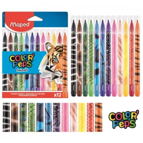   MAPED COLOR PEPS ANIMALS FILCTOLL KIMOSHATÓ 2,8MM 12SZÍN 1CS